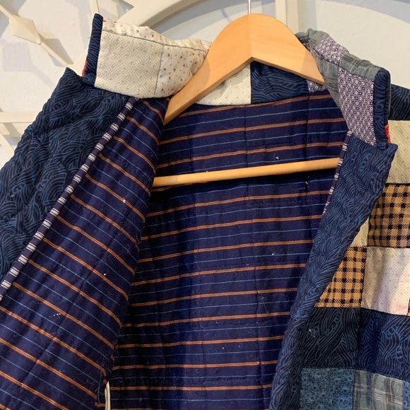 Handmade one-of-a-kind Patchwork Quilted Jacket - QUILT COAT - Picture 7 of 12